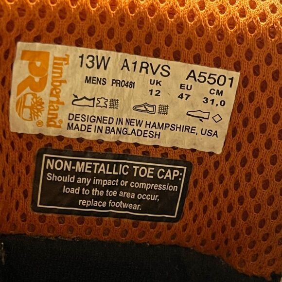 Men’s Timberland Pro Series Work Boots Brn 13W - Picture 6 of 15